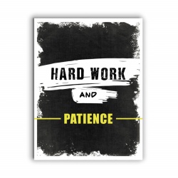 Tablou Motivational - Hard Work And Patience - Img 4
