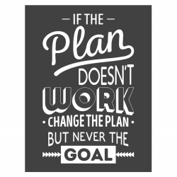 Tablou Motivational - If The Plan Doesn't Work (Vintage Grey) - Img 4