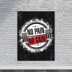 Tablou Motivational - No pain no gain (white stamp) - Img 4