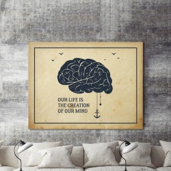 Tablou Motivational - Our Life Is The Creation Of Our Minds - Img 3