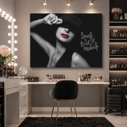 Tablou Motivational - Smile Is The Best Make-up