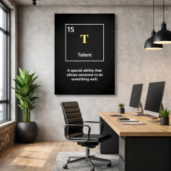 Tablou Motivational - Talent (element)