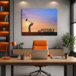 Tablou Motivational - There Is No Impossible
