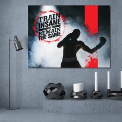 Tablou Motivational - Train insane - Img 2