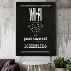 Tablou Motivational - Wi-fi password