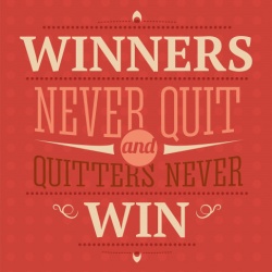 Tablou Motivational - Winners Never Quit - Img 2