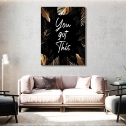 Tablou Motivational - You got this (golden leaves) - Img 2