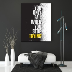 Tablou Motivational - You only fail (grunge) - Img 3