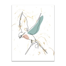 Tablou One line bird 2 - Img 2