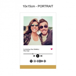 Tablou Personalizat Din Acrilic Cu Poza, Mesaj Text Si Melodia Voastra - Spotify - 15x20cm - Img 4
