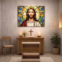 Tablou Religios - Iisus (vitraliu)