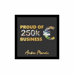 Tabloului 3D Personalizat „Proud of 1Mil Euro Business” cu nume - Img 3