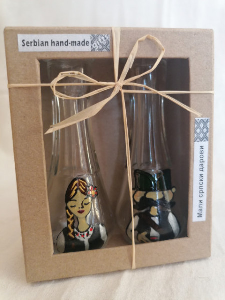 Čokanj Set br. 1 &quot;Devojka i Gedža&quot; - ručno oslikani fraklići - Img 2