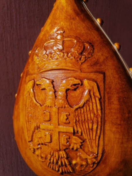 Gusle - Kozorog - Motiv na poleđini karlice: GRB SRBIJE - Model 222 - Img 8