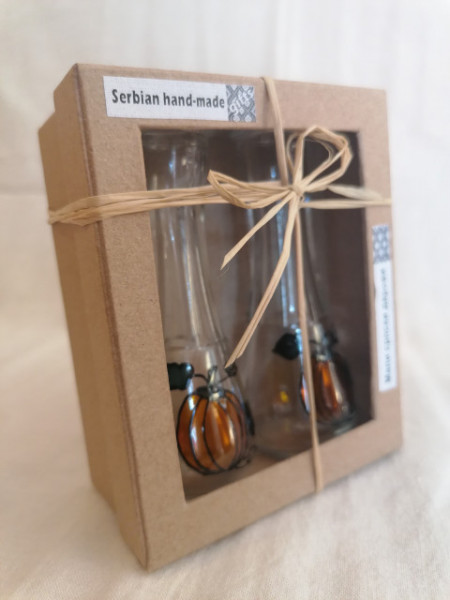 Čokanj Set br. 4 - "Bundeve" - ručno oslikanIi fraklići