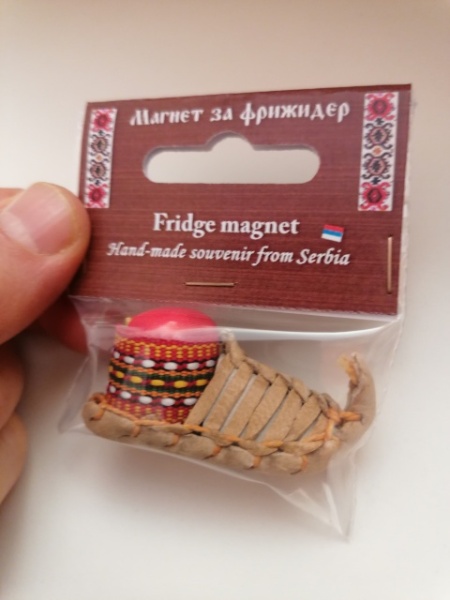 Magnet za frižider - OPANČIĆ sa čarapicom od 5cm
