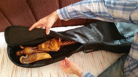 FUTROLA DUŽA - 100cm - TORBA ZA GUSLE - Model &quot;Mekša ispuna&quot; - NA JEDNO RAME - Img 8