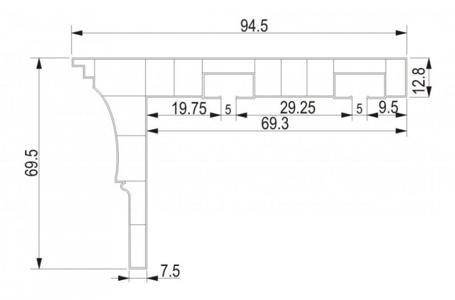 PVC-E Garnišna sa maskom bela 2,5m - Img 2