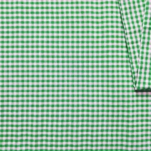 Pamučno platno zeleno bele kockice