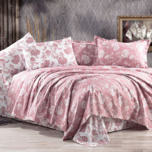 Posteljina od ranforsa roze 