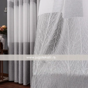 Zavesa lanena 5004 siva