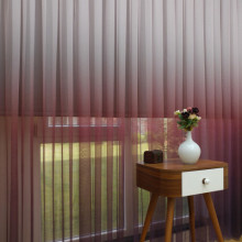 Zavesa ombre bordo 