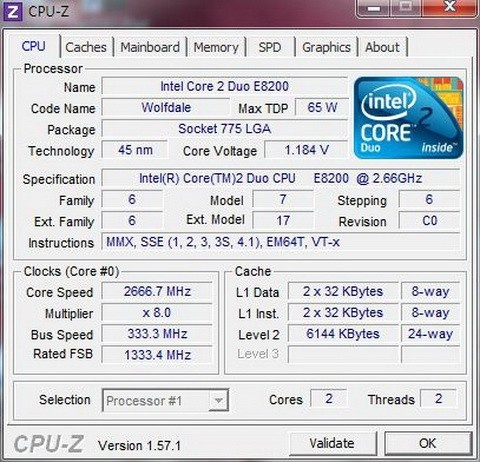 Intel Core™2 Duo E8200 2.66GHz 6MB LGA775 - Img 2
