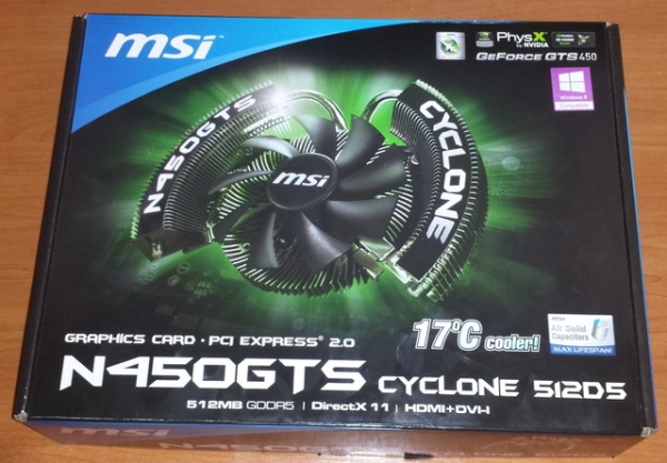 MSI GTS 450 Cyclone 512MB DDR5 128bit HDMI PCI-E - Img 2