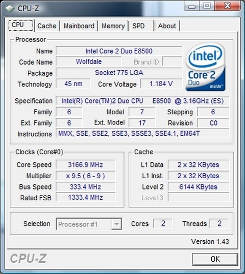 Intel Core™2 Duo E8500 3.16GHz 6MB LGA775 - Img 2