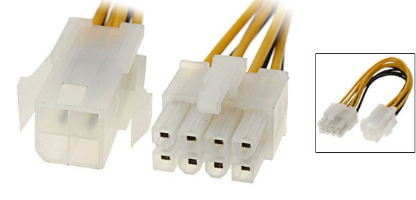 4-Pin to 8-Pin (EPS12V) Connector Cable (20cm) - Img 2