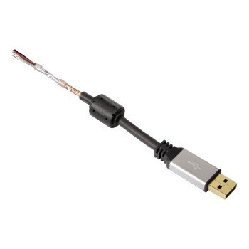 Hama USB 2.0 Cable 1m (metal, 24K gold-plated, double shielded) - Img 2