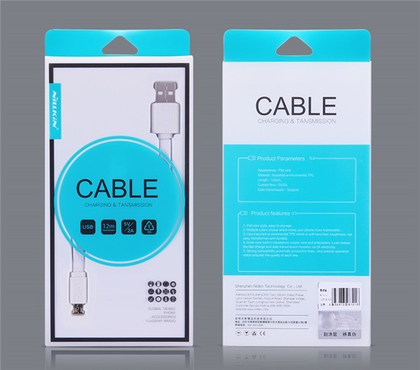NILLKIN Genuine Universal Quick Charge 5V/2A Flat Micro USB 2.0 Cable 120cm - Img 3