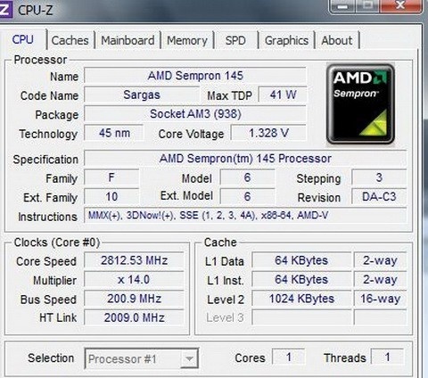 AMD Sempron 145 2.8GHz 1MB AM3 (Otključava se u Athlon II X2 4450e) - Img 3