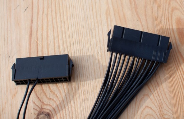 Dual PSU 24 Pin ATX Extension Splitter Cable (30cm) - Img 6