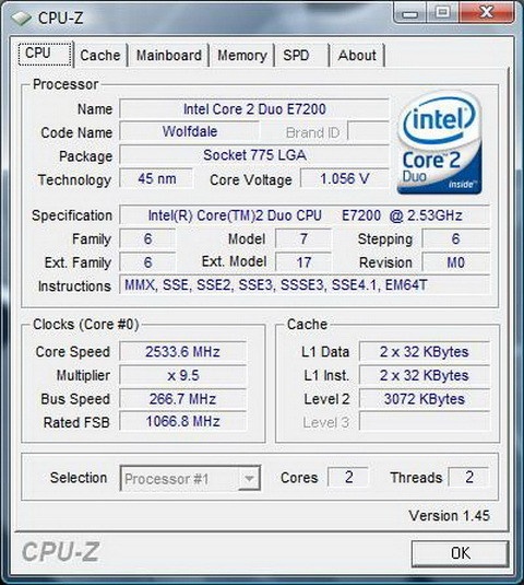 Intel Core™2 Duo E7200 2.53GHz 3MB LGA775 - Img 2