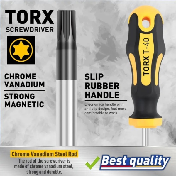 AMARTISAN profesionalni set od 12 magnetnih torx zvezdastih šrafcigera odvijača - Img 5