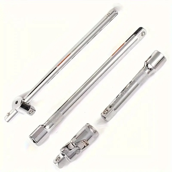KING TOOLS Profesionalni set od 24 dela sa 1/2 račnom, nastavcima i šestougaonim nasadnim ključevima od kaljenog Hrom-Vanadijum čelika industrijskog kvaliteta u metalnom koferu - Img 5