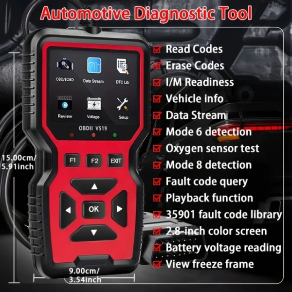 Profesionalna unapređena OBD2 / OBDII dijagnostika za automobile V519 / 2025 - Img 2
