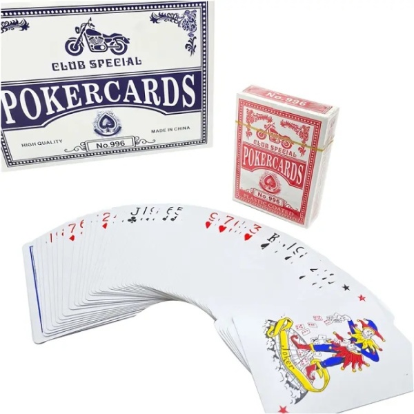 2 x Club Special No. 996 Plastic Coated Premium Playing Cards (Profesionalne, plastificirane karte, 2 špila, najkvalitetniji 996 model) - Img 4