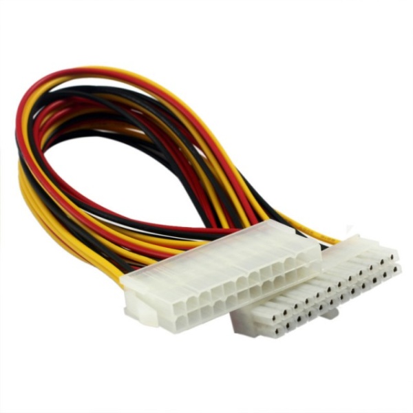 24 Pin Male to 24 Pin Female ATX Extension Cable (30cm) - Img 2