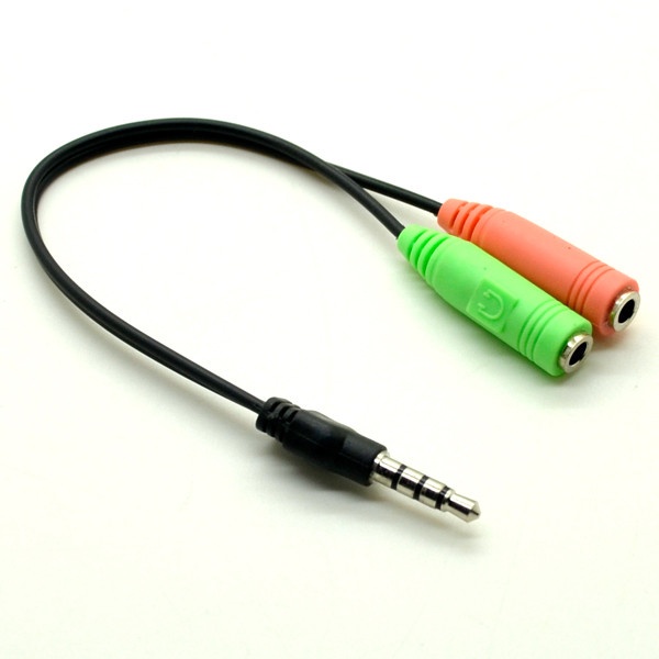 3.5mm Audio Splitter Cable Adapter Male to Dual Female (Kombinovani audio ulaz za mikrofon i slušalice) - Img 4