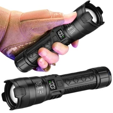 Ultra snažna LED taktička baterijska lampa sa punjivom baterijom od 1200mAh i dometom od 100m - Img 3