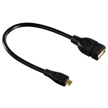 Hama USB 2.0 Micro 5-pin to USB Female OTG Data Host Cable (za mobilni telefon/tablet)