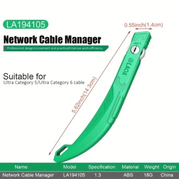 LAOA LA194105 profesionalni alat za ispravljanje, obradu i pripremu mrežnih kablova za CAT5/CAT5E/CAT6 RJ45 kabliranje - Img 3