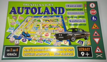MONOPOL AUTOLAND - Nauči Saobraćajne Znakove Uz Igru (Društvena Igra) - Img 2