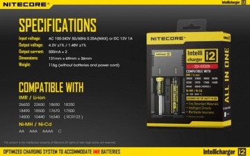 Nitecore Intellicharger i2 - 2014 VERSION (Inteligentni punjač za sve tipove baterija) - Img 8