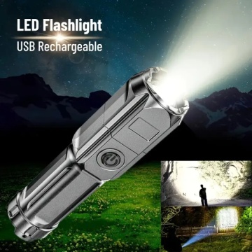 Snažna LED taktička baterijska lampa sa punjivom baterijom od 1200mAh i dometom do 100m - Img 8
