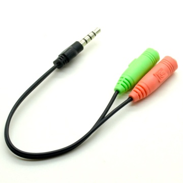 3.5mm Audio Splitter Cable Adapter Male to Dual Female (Kombinovani audio ulaz za mikrofon i slušalice) - Img 3