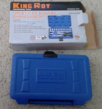 KingRoy Germany - Profesionalni komplet 1/4" gedora iz 19 delova u koferu - Img 6