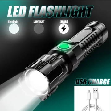 Ultra snažna LED taktička baterijska lampa sa punjivom baterijom od 1200mAh i dometom od 100m za kampovanje - Img 2